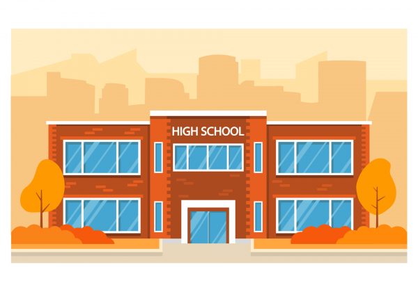 autumn-high-school-building-education-background-flat-illustration-vector