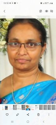 Tr. Jessy Matthew, High School Teacher Class teaher of STD 10A